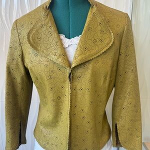 Etcetera Green Blazer Tailored Suit Jacket, sz. 4